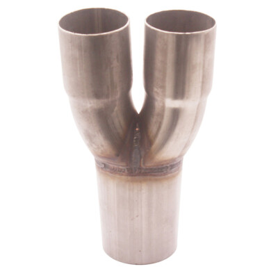 NEU 2-1 Zusammenführungssammler für Auspuffkrümmer 2'' ID bis 2,5'' OD Edelstahl