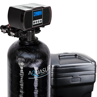 Aquasure Water Softener with Fine Mesh Resin - Iron Removal 32,000 Grains