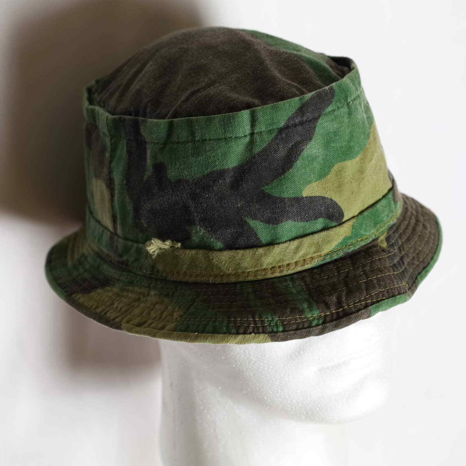 Kmart Camo Bucket Hat Men's L Woodland Camouflaged Fi… Gem