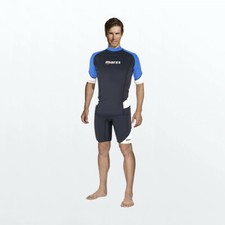 WOW Mares Rash Guard UV Short Sleeve Slim Fit Men Size L