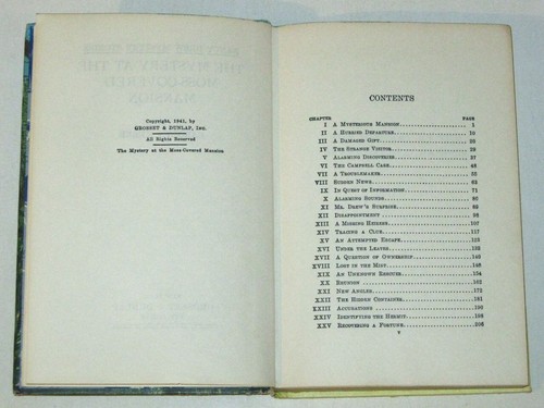 NANCY DREW #18 Mystery at the MOSS-COVERED MANSION by Carolyn Keene! (G&D 1966) - Picture 7 of 9