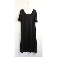 NWOT Shein black midi dress XL minimalist comfy cozy loose resortwear  coastal