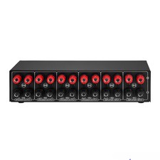 2 In 4 Out Speaker Selector Switch Box 4-Zone Audio Amp Distribution Unit