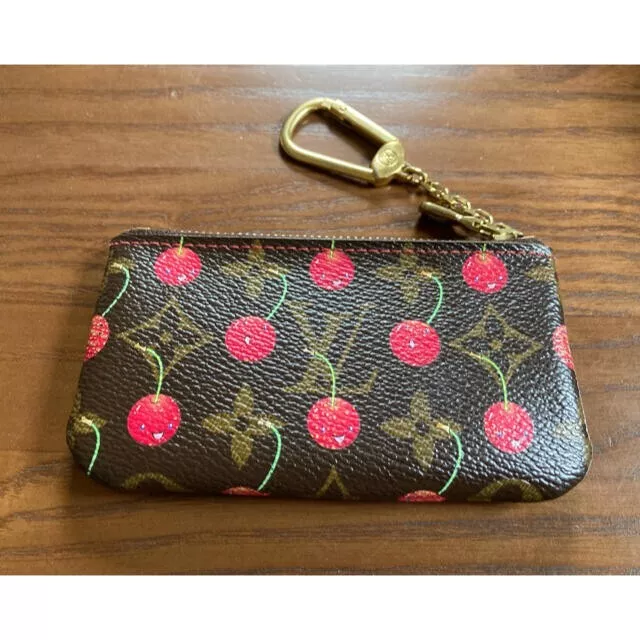 LOUIS VUITTON x Takashi Murakami Pochette Clé Monogram Cherry Coin Purse  Japan