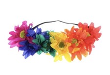Elasticity Headband Artificial Sunflower Wreath head band Stretch Headdress