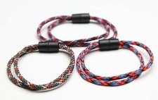 Braided Bracelets Anklets Choker- Easy ON Easy Off- 2 Cord Breakaway Clasp USA