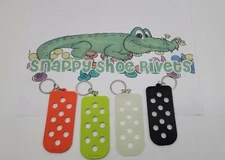 4 pc Keychain set that holds your Croc shoe charms