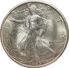 BU 1945-S Walking Liberty SILVER Half Dollar UNCIRCULATED UNC MS Eo2