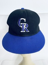 New Era Colorado Rockies 59 Fifty Black Purple MLB Baseball Hat Cap 7 1/8