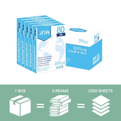 A4 Papier Drucker weiß Kopierer 500 PAPIER Büro DRUCKER KOPIERER 80 g/m² WEISS STAPEL