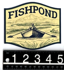 Fishpond Drifter Sticker 5 in x 4.25 in Multicolor Fishing Decal