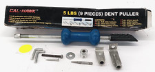 CAL- HAWK DENT PULLER 9 PIECES PART NO. CBK05 SLIDE HAMMER STEEL NOSE CONES