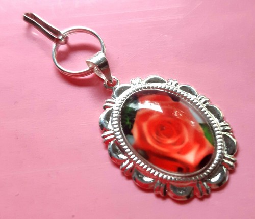 BLUMENGARTEN Anhänger Reißverschluss Schmuck Zieher Helfer Silber Blumenmuster - 第 60/60 張圖片