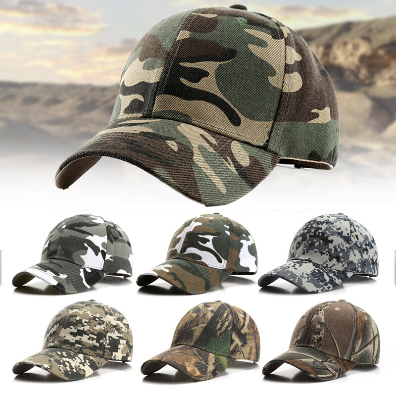 Mens Womens Army Military Baseball Cap Camouflage Hats for Hunting Fishing Outdoor Activities Green - Walmart Supplies