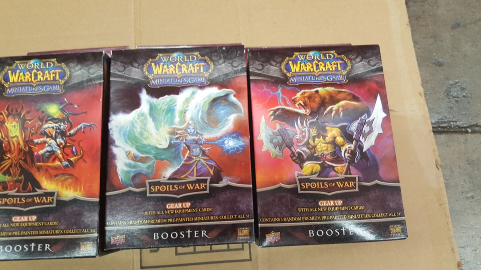 World of Warcraft Miniaturas Juego Booster Lote de 3 Spoils of War Cubierta Superior NUEVO Foto 3 de 4