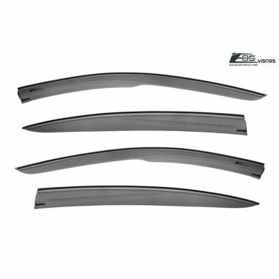 EOS Mugen Style Side Window Visors Rain Deflectors For Acura ILX 2013-Up Smoke