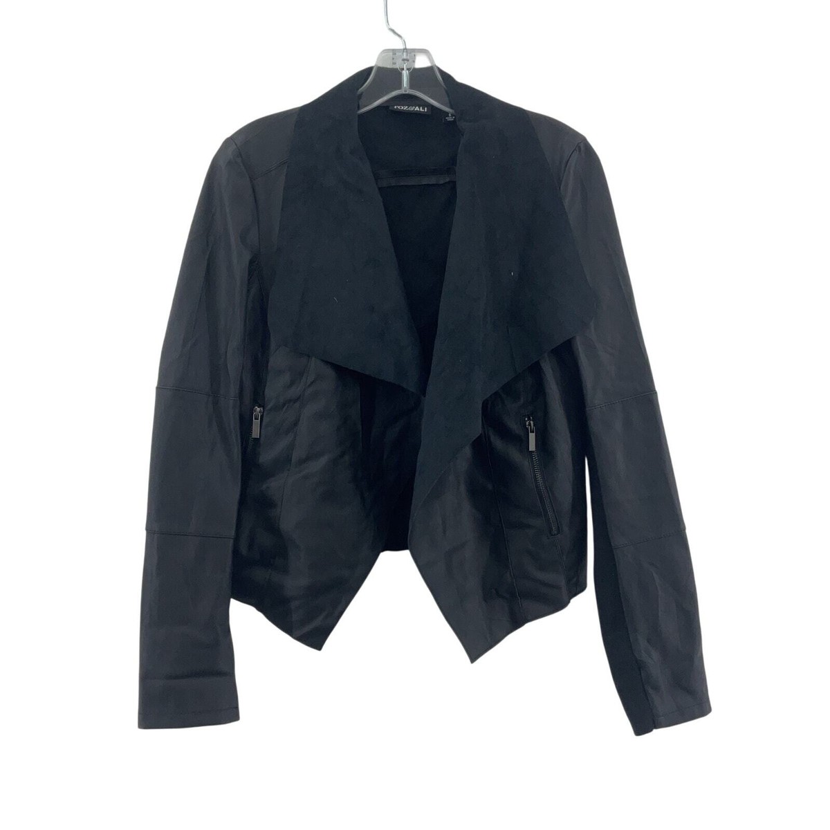 Biker Jacket New Look Faux Leather Waterfall Jacket Roz Ali Faux