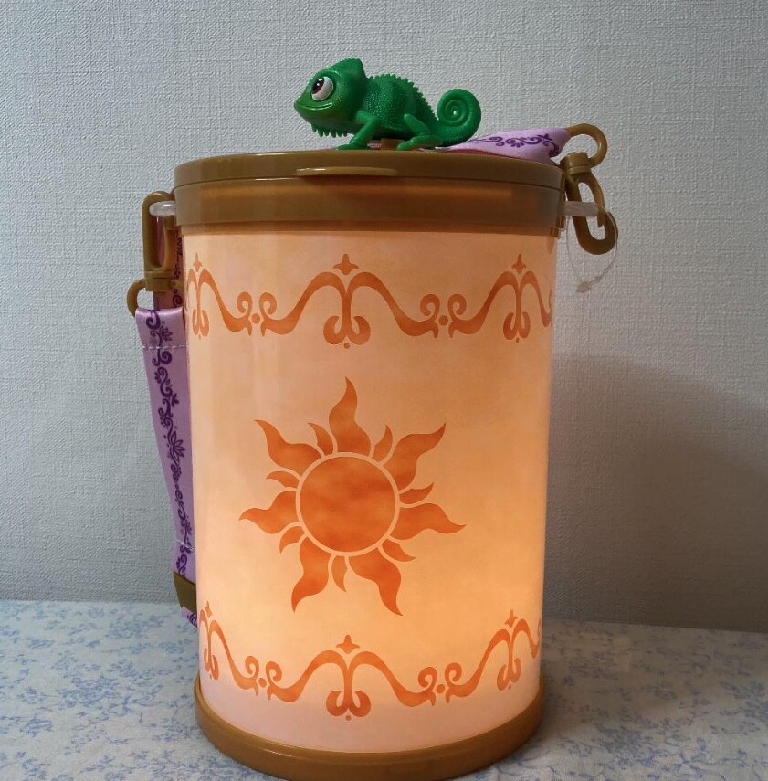 Tokyo Disney resort tangled Rapunzel lantern popcorn bucket Used Japan