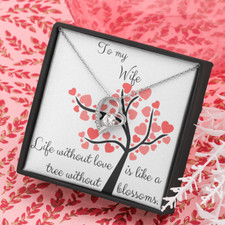 Heart Necklace Valentines Day Gift For Her