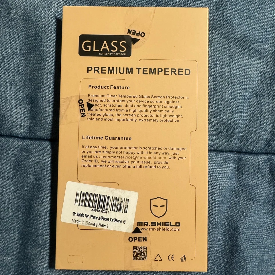 Mr щит стекла 3 упаковки протектор экрана iPhone X/Xs/10 новый - Изображение 2 из 2