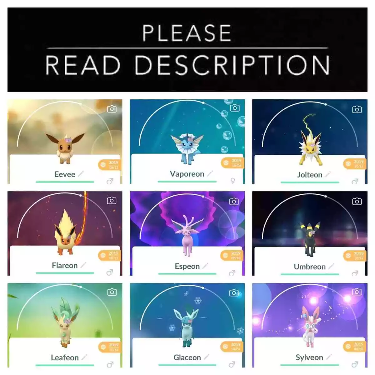 Shiny Leafeon ( Eevee Evolution ) Pokemon Trade Go