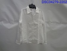 Small Stain:Design Collective By Cintas Mens Small White Long Sleeve Button Down