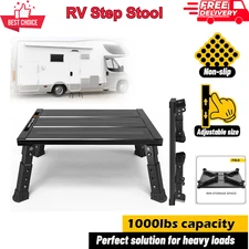 Adjustable Height Platform Step | Supports up to 1,000lbs. | Aluminum Anti-Slip