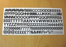 1cm / 10mm Self Adhesive Vinyl Sticker Letters and Numbers - 25 Colour Choice