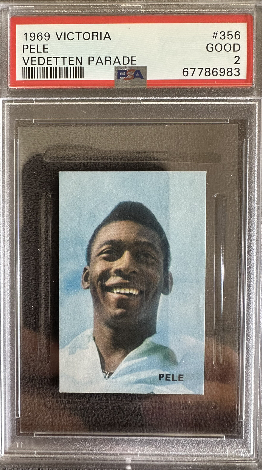 1969 Pele #356 PSA 2 Victoria Vedetten Parade Rare!! low pop