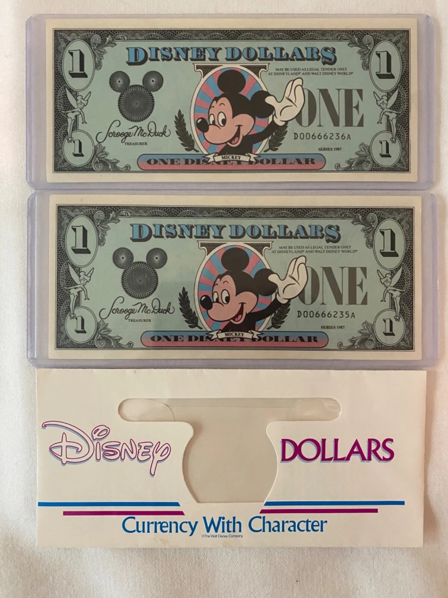 レア 1987年 DisneyDollars カリフォルニア A 1987 $1 Disney Dollar Mickey PMG 64 EPQ (DIS1) | Elite Coinage Co.