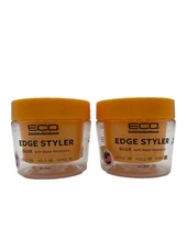 2 Eco Edge Styler Glue Pomade Water Resistance Strong Hold Pomade 3 oz Exp 12/27