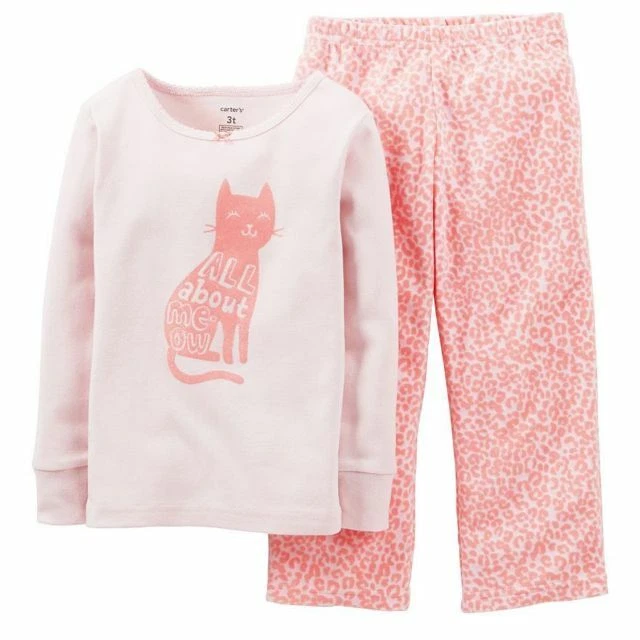 Fleece cat best sale pajamas