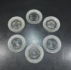 6 Miss America Glass Saucer Side Plate Dessert Depression Anchor Hocking 5.75in