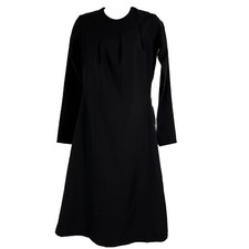 Caitlin Sheath Dress Women's XS Long Sleeve Knee Length Black Party Cocktail