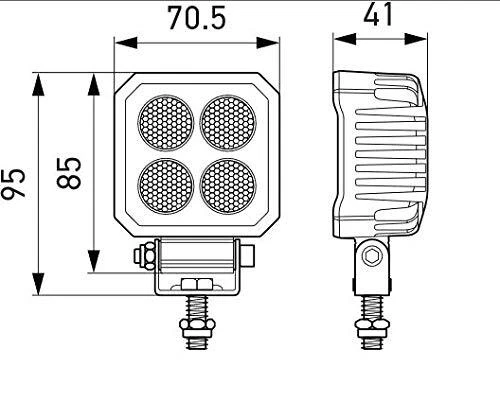 HELLA Valuefit TS1700 LED Arbeitsscheinwerfer 12V, 24V 1700 Lumen Nahfeldausl... - Bild 4 von 5