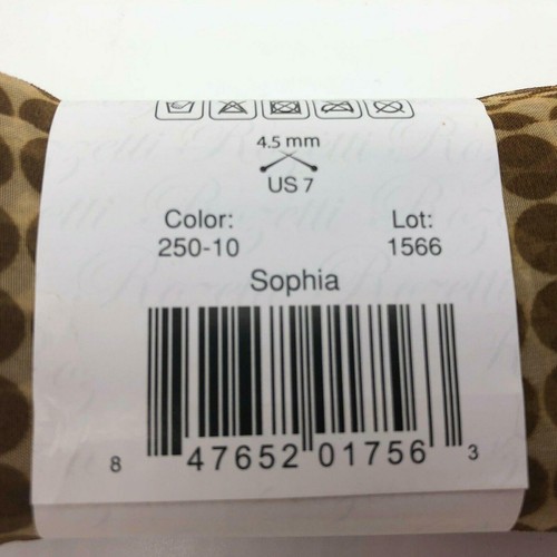 Cinta de Gasa Rozetti Sophia 250-10 Beige Marrón Lunares Volantes 33 yardas Poliéster - Imagen 5 de 6