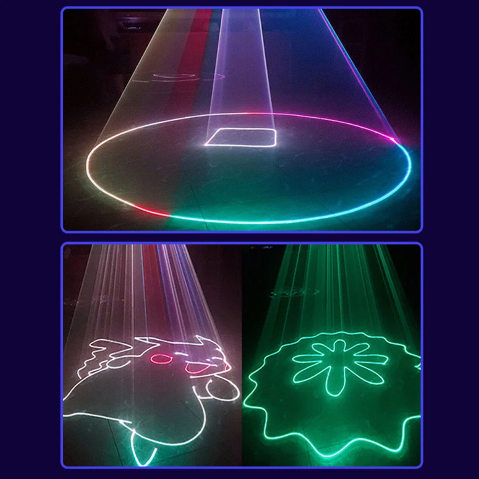 2000mW RGB Laser Bühnenlicht Laserlicht DMX DJ Show Licht Partylicht Lichteffeoo - Bild 4 von 4