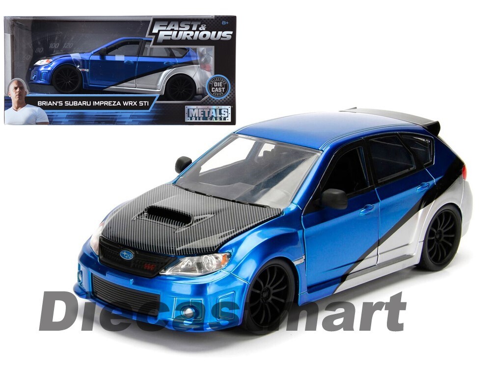 (未使用･未開封品)2012 Subaru Impreza WRX STI Blue JDM Tuners 1/24 Diecast Model Car by Jada&quot;&quot;&quot; Fast & Furious Brian's 2012 Subaru Impreza WRX STI 1:24