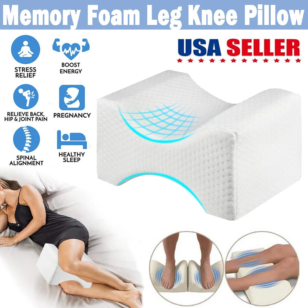 Knee Hip Alignment Memory Foam Leg Pillow Aid Sleep Cushion Back