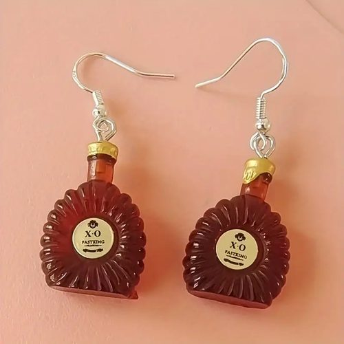 Alcohal Earrings Beer Liquor Wine Drinks Bar Club 3D Ear Jewelry - Picture 26 of 78