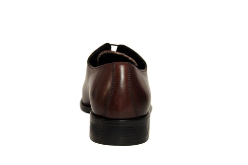 Zapatos de vestir Calzoleria Toscana para hombre de corte completo Oxford de cuero borgoña 4633 - Imagen 5 de 6
