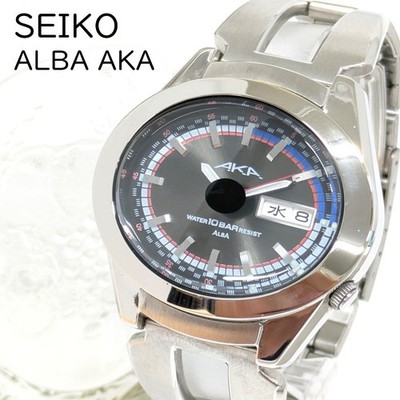 Seiko Alba AKA Quartz Watch Colorful Dial 10bar Water Resistant Wristwatch