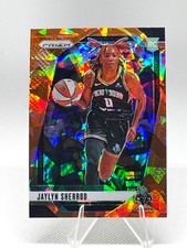 2024 Panini Prizm WNBA Jaylyn Sherrod RC #33 ORANGE ICE Rookie NY Liberty Lynx