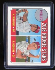 2018 Topps Heritage - Rookie Stars Rhys Hoskins, Nick Williams #206 (RC)