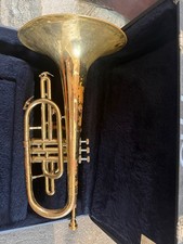 Dynasty brand Marching Mellophone with mouthpiece. USA