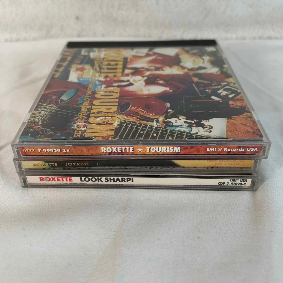 3 CD Lot Roxette Tourism Joyride Look Sharp! Pop Rock 80s 90s Music Collection — 第 3/4 张图片
