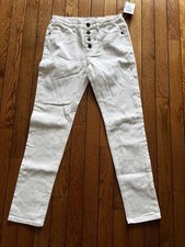 Lucky Brand White Jeans Zoe Skinny Young Girls Size 12 NEW WITH TAGS