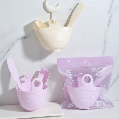 Silicone Mask Brushes Bowl Measuring Cup DIY Powder Seaweed Mask Tools