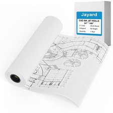 Jayard Wide Format Paper - 24 x 150' Plotter, 1 Roll Bond, 20 lb Bond, Paper