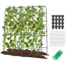 180 x 180cm U-Shaped Tall Cucumber Trellis Garden Arched Trellis Black